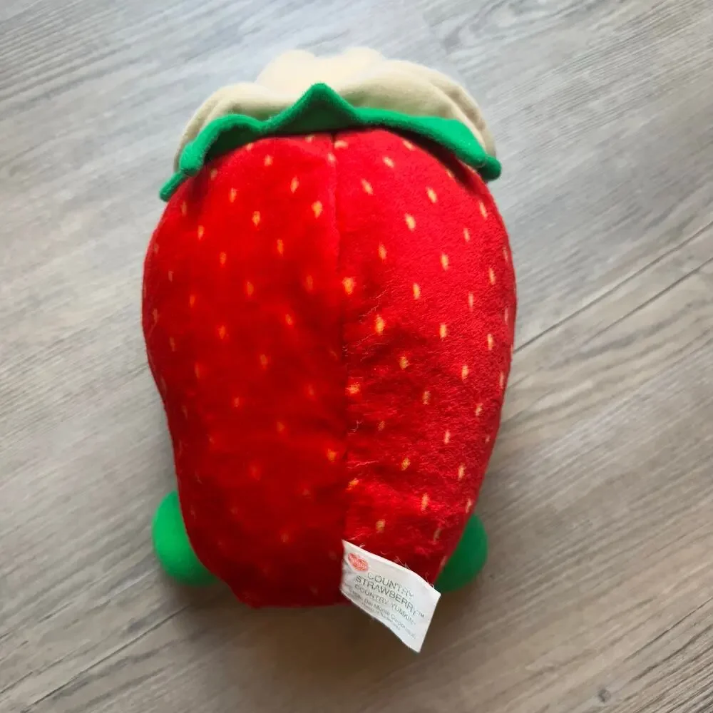 Vintage Strawberry Plush Stuffed Animal Del Monte Red Collectible Fruit Toy 1988